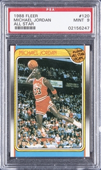 1988-89 Fleer #120 Michael Jordan All-Star – PSA MINT 9